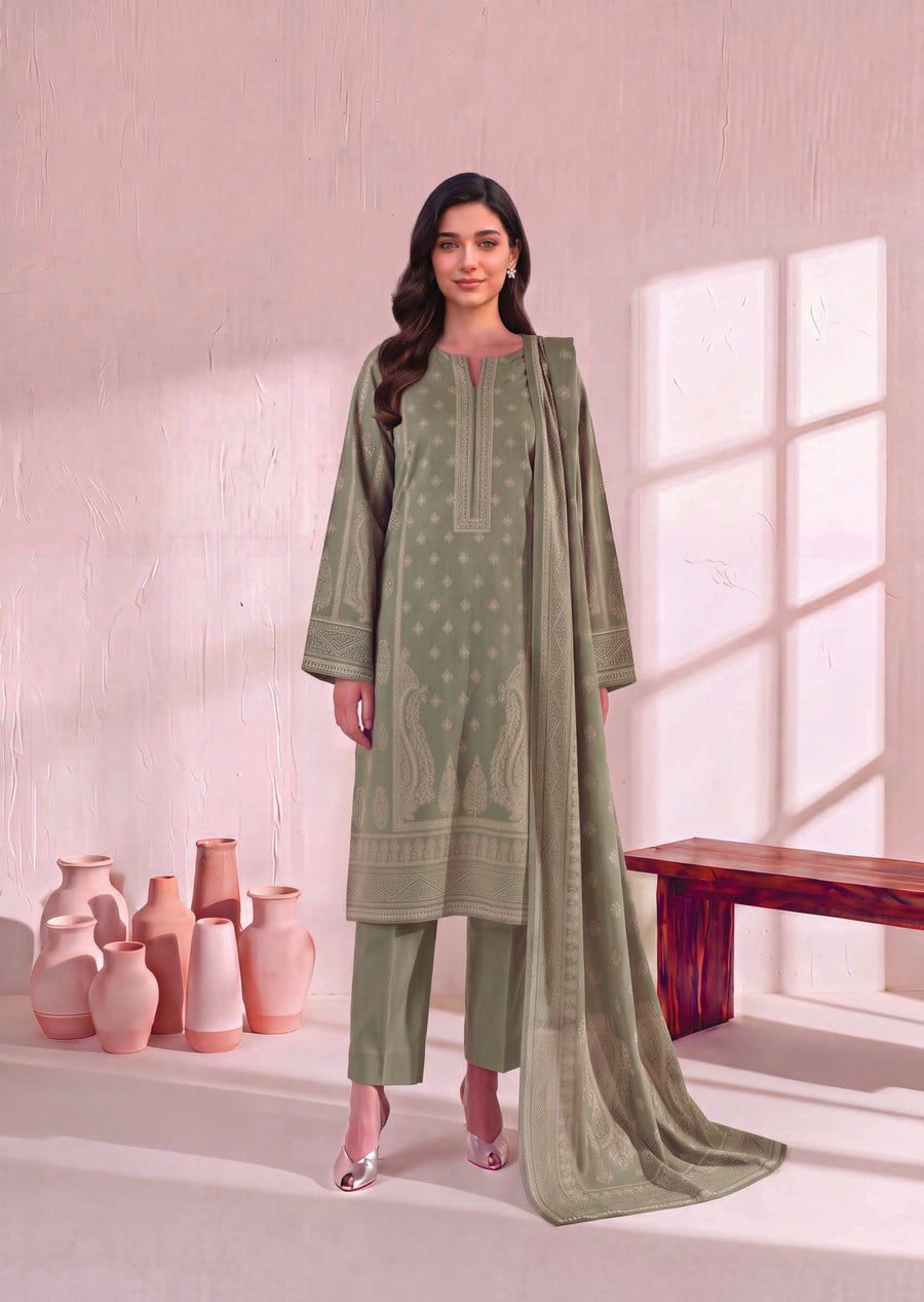 Zeenia Marina Digital Printed Linen Unstitched 3Pc Suit JS-02