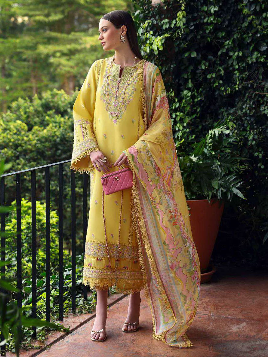 Mayal By Kanwal Malik Embroidered Lawn Suit Unstitched 3 Piece KM24L Raham - Summer Collection