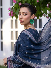 Motifz Rang Digital Printed Linen Unstitched 3Pc Suit 2028-HIBA