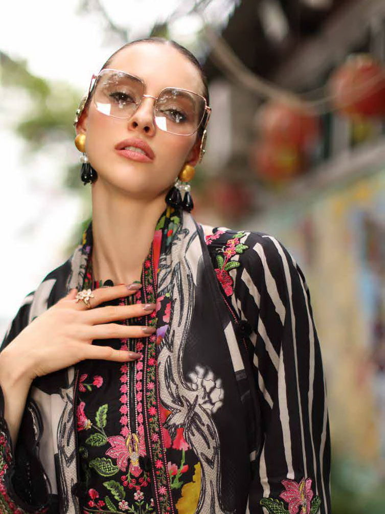Charizma Combination Vol-02 Embroidered Linen Unstitched 3Pc Suit CCW7-11