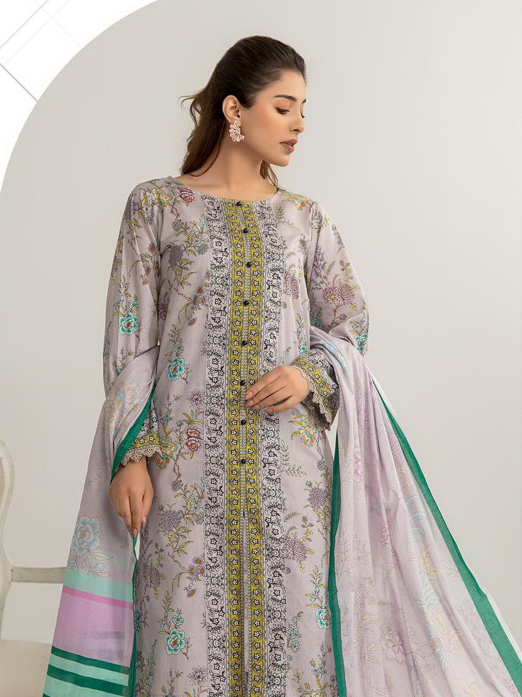 Motifz Zohra Digital Printed Lawn Unstitched 3Pc Suit D-05