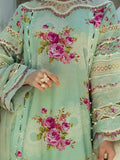 Elaf Premium Signature Embroidered Lawn Unstitched 3Pc Suit EST-03A TURQUOISE