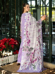 Elaf Prints Unstitched Printed Lawn 3Pc Suit EPE-08A LAVENDER AURA