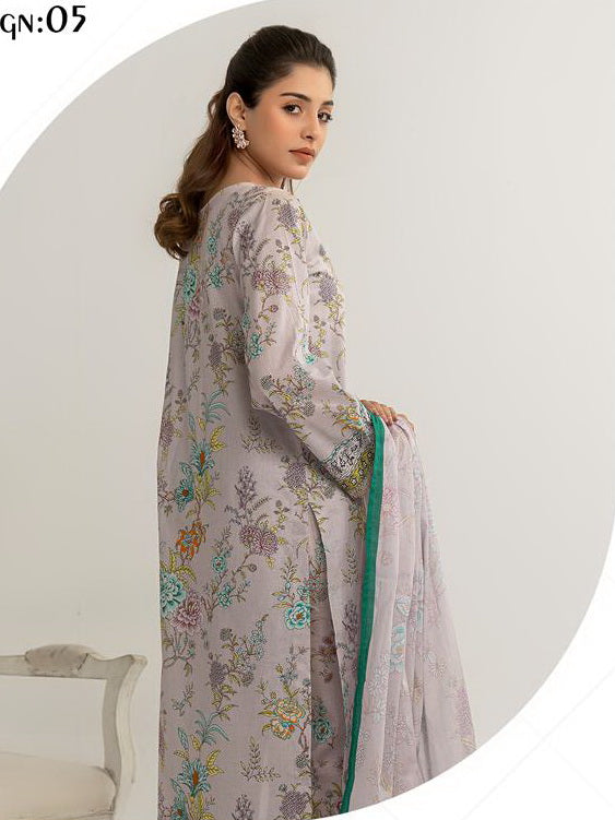 Motifz Zohra Digital Printed Lawn Unstitched 3Pc Suit D-05