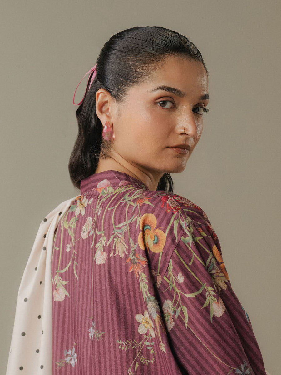 Coco by Zara Shahjahan Prints Vol-05 Unstitched Linen 3Pc Suit D-01A Amber Days