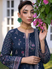 Motifz Rang Digital Printed Linen Unstitched 3Pc Suit 2028-HIBA