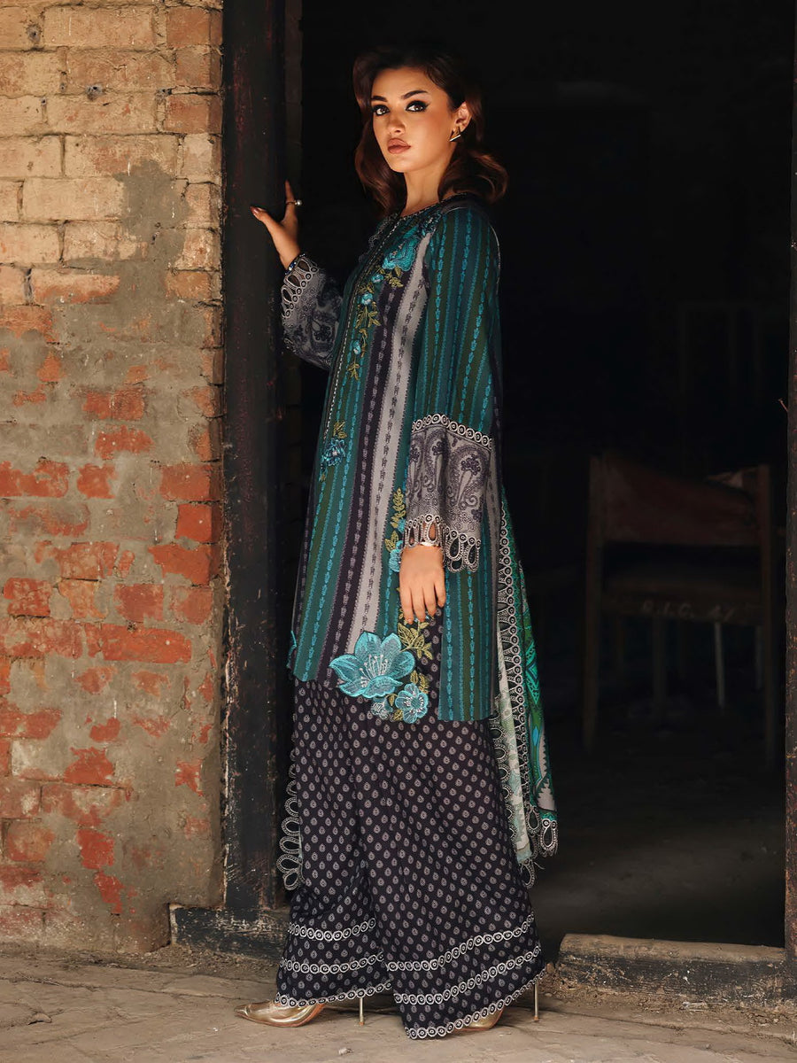 Charizma Combination Vol-02 Embroidered Linen Unstitched 3Pc Suit CCW6-12