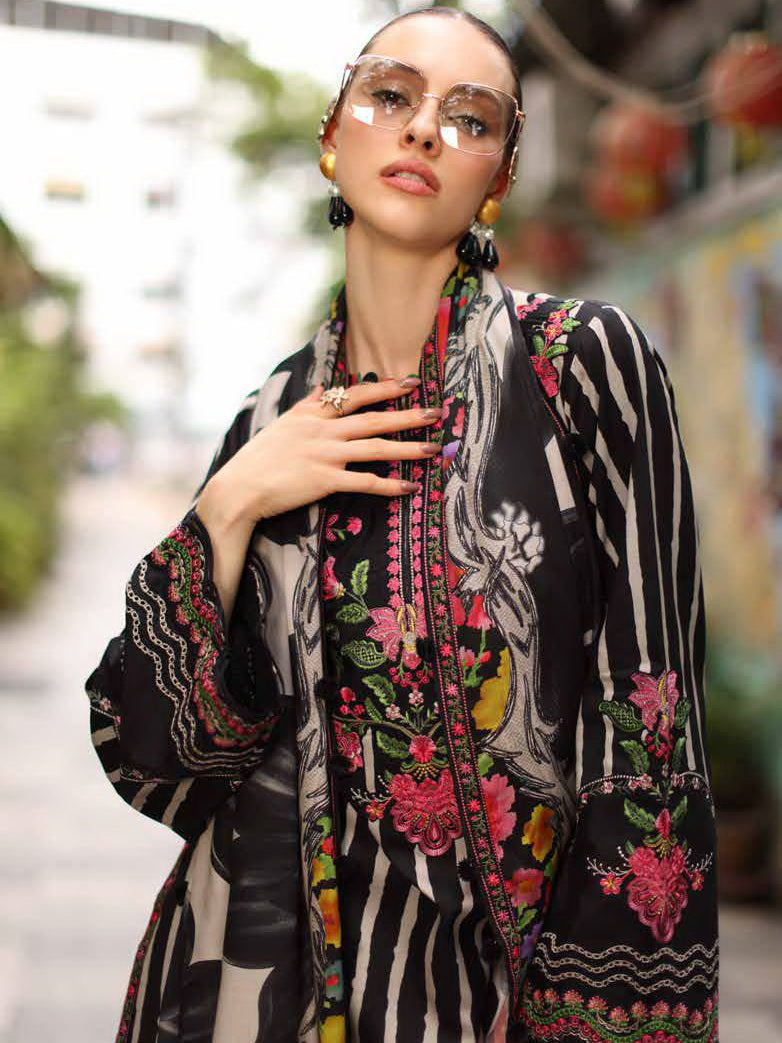 Charizma Combination Vol-02 Embroidered Linen Unstitched 3Pc Suit CCW7-11