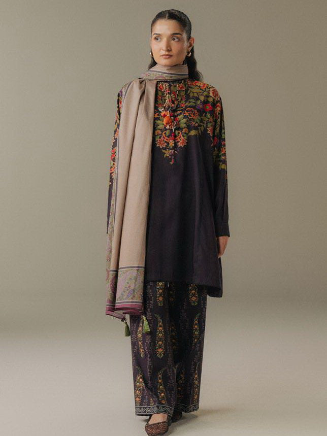 Coco by Zara Shahjahan Prints Vol-05 Unstitched Linen 3Pc Suit D-10B Autumn Line