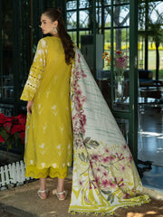 Elaf Prints Unstitched Printed Lawn 3Pc Suit EPE-08B SAFFRON