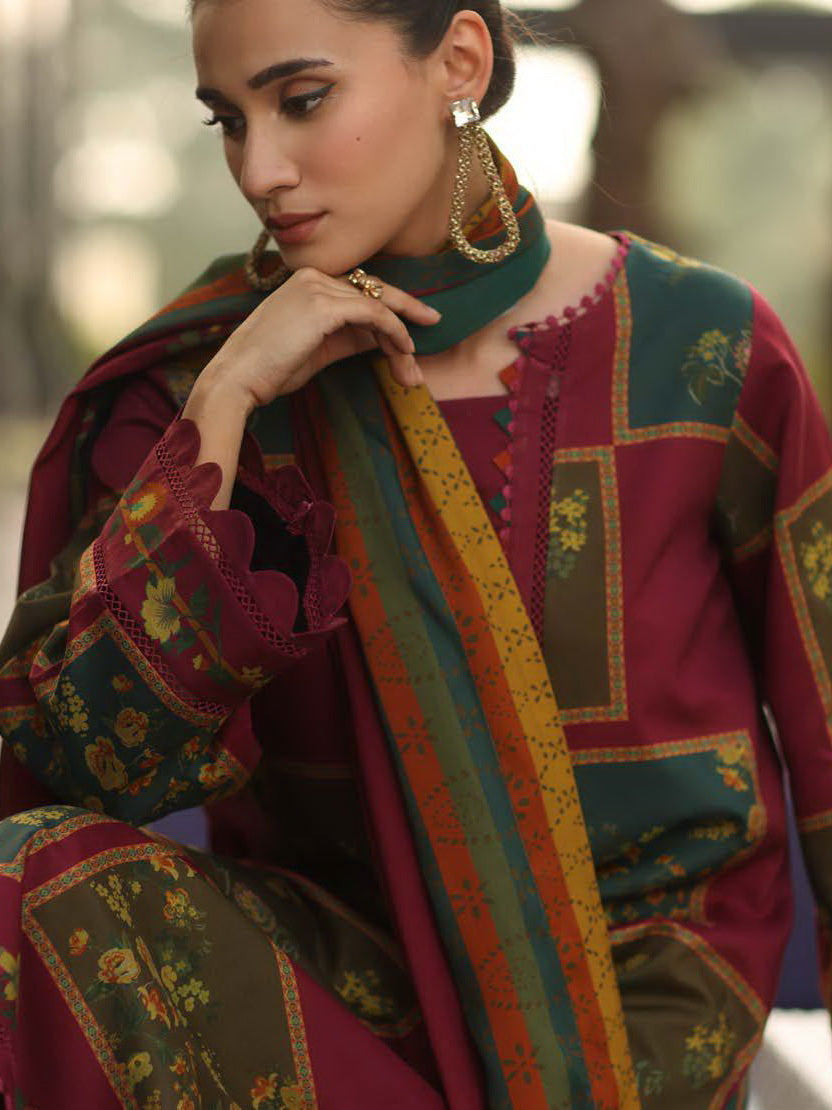 Charizma C-Print Vol-02 Printed Linen Unstitched 3Pc Suit CPW5-10