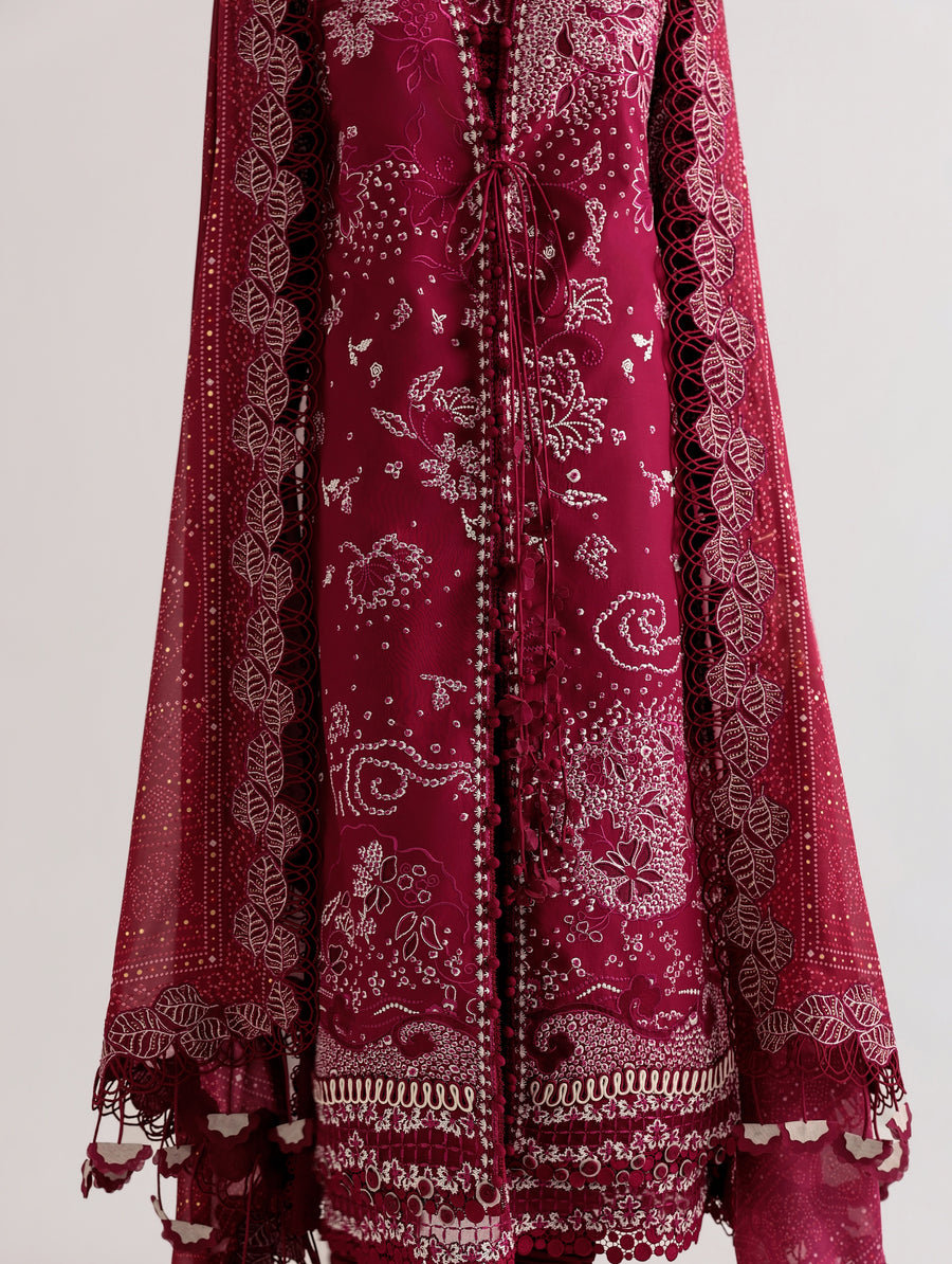 Suffuse by Sana Yasir Eid Lawn Unstitched Embroidered 3Pc Suit - VESRIА