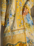 Elaf Premium Signature Embroidered Lawn Unstitched 3Pc Suit EST-03B SUNGLOW