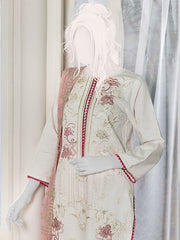 Noir by Humdum Embroidered Slub Linen Unstitched 3Pc Suit D-02