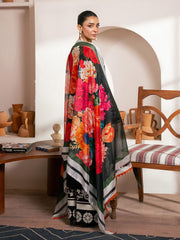 RajBari Parisa Premium Embroidered Lawn Unstitched 3Pc Suit D-08