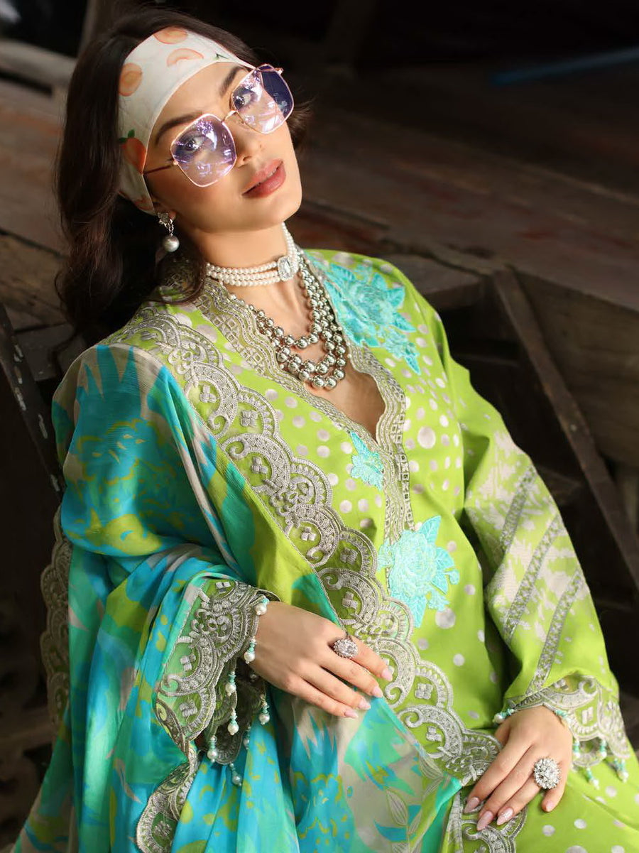 Charizma Aniq Vol-02 Embroidered Lawn Unstitched 3Pc Suit AN5-10