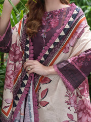 AL Zohaib Colors Digital Printed Khaddar Unstitched 3Pc Suit CK-01