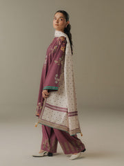 Coco by Zara Shahjahan Prints Vol-05 Unstitched Linen 3Pc Suit D-01A Amber Days