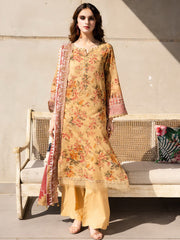 Riaz Arts Aafreen Embroidered Lawn Unstitched 3Pc Suit AF-163