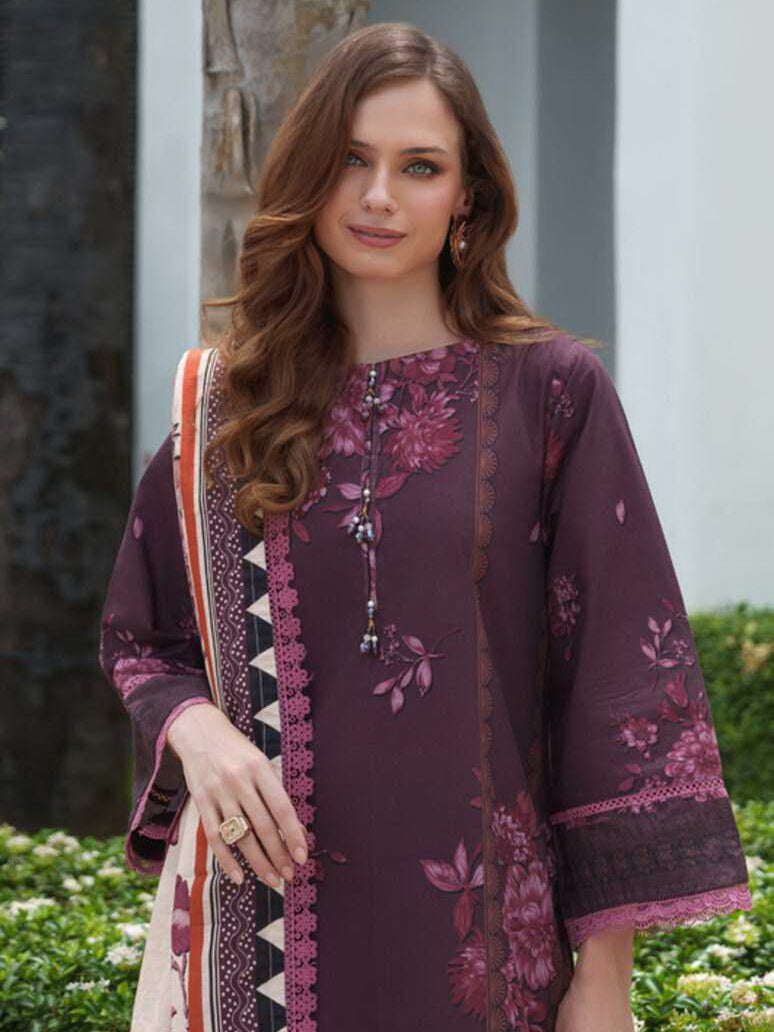 AL Zohaib Colors Digital Printed Khaddar Unstitched 3Pc Suit CK-01