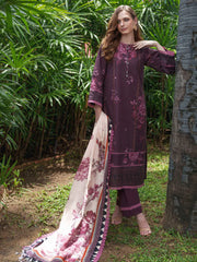 AL Zohaib Colors Digital Printed Khaddar Unstitched 3Pc Suit CK-01
