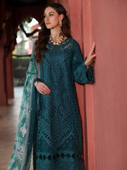 NUREH Bazar Embroidered Chikankari Lawn Unstitched 3Pc Suit NE-107