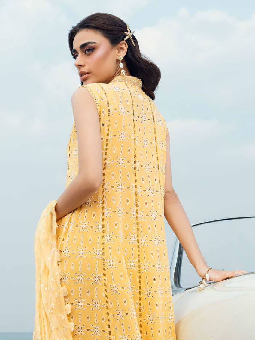 NUREH Khuwab Embroidered Swiss Lawn Unstitched 3 Piece Suit NE-144