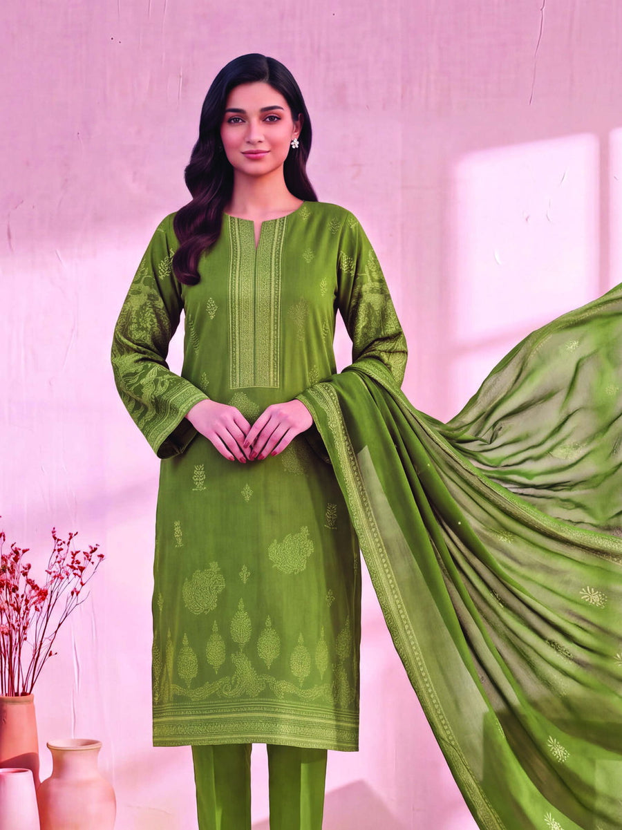 Zeenia Marina Vol-02 Digital Printed Linen Unstitched 3Pc Suit DS-03