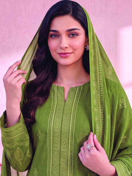 Zeenia Marina Vol-02 Digital Printed Linen Unstitched 3Pc Suit DS-03