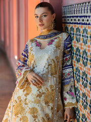 Elaf Premium Signature Embroidered Lawn Unstitched 3Pc Suit EST-05A ESTELLE