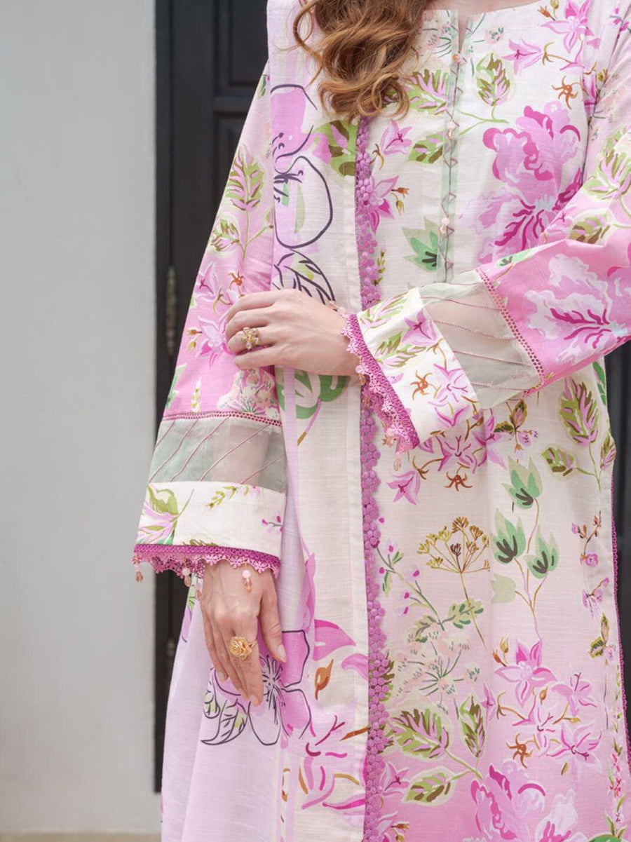AL Zohaib Colors Digital Printed Khaddar Unstitched 3Pc Suit CK-02