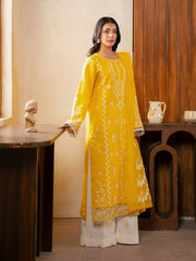RajBari Parisa Premium Embroidered Lawn Unstitched 3Pc Suit D-03