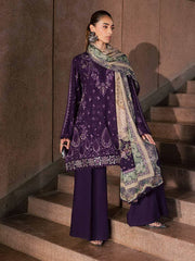 NUREH Maya Embroidered Linen Unstitched 3Pc Suit NW-127