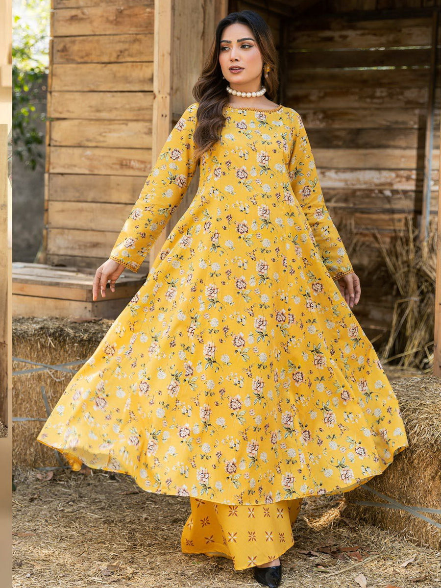 Motifz Classics Digital Printed Lawn Unstitched 2Pc Suit D-04