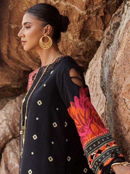 Charizma Sheen Embroidered Lawn Unstitched 3Pc Suit SH5-02
