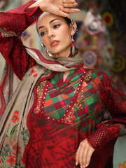 Charizma Combination Vol-02 Embroidered Linen Unstitched 3Pc Suit CCW7-12