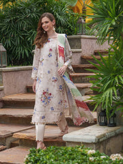 AL Zohaib Colors Digital Printed Khaddar Unstitched 3Pc Suit CK-04