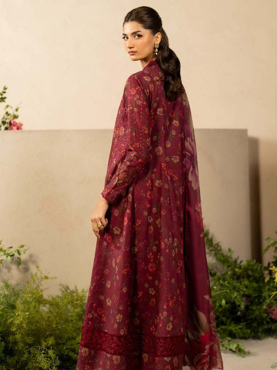 Iznik Eid Festive Embroidered Luxury Lawn Unstitched 3Pc Suit EFL-10