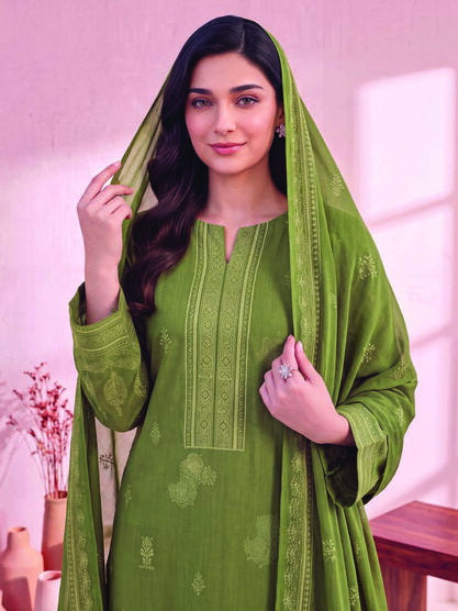 Zeenia Marina Vol-02 Digital Printed Linen Unstitched 3Pc Suit DS-03
