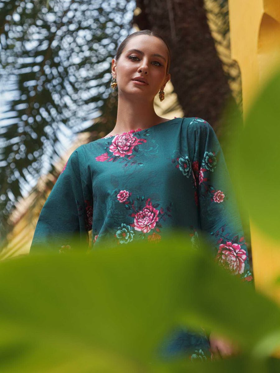 AL Zohaib Colors Digital Printed Khaddar Unstitched 3Pc Suit CK-05