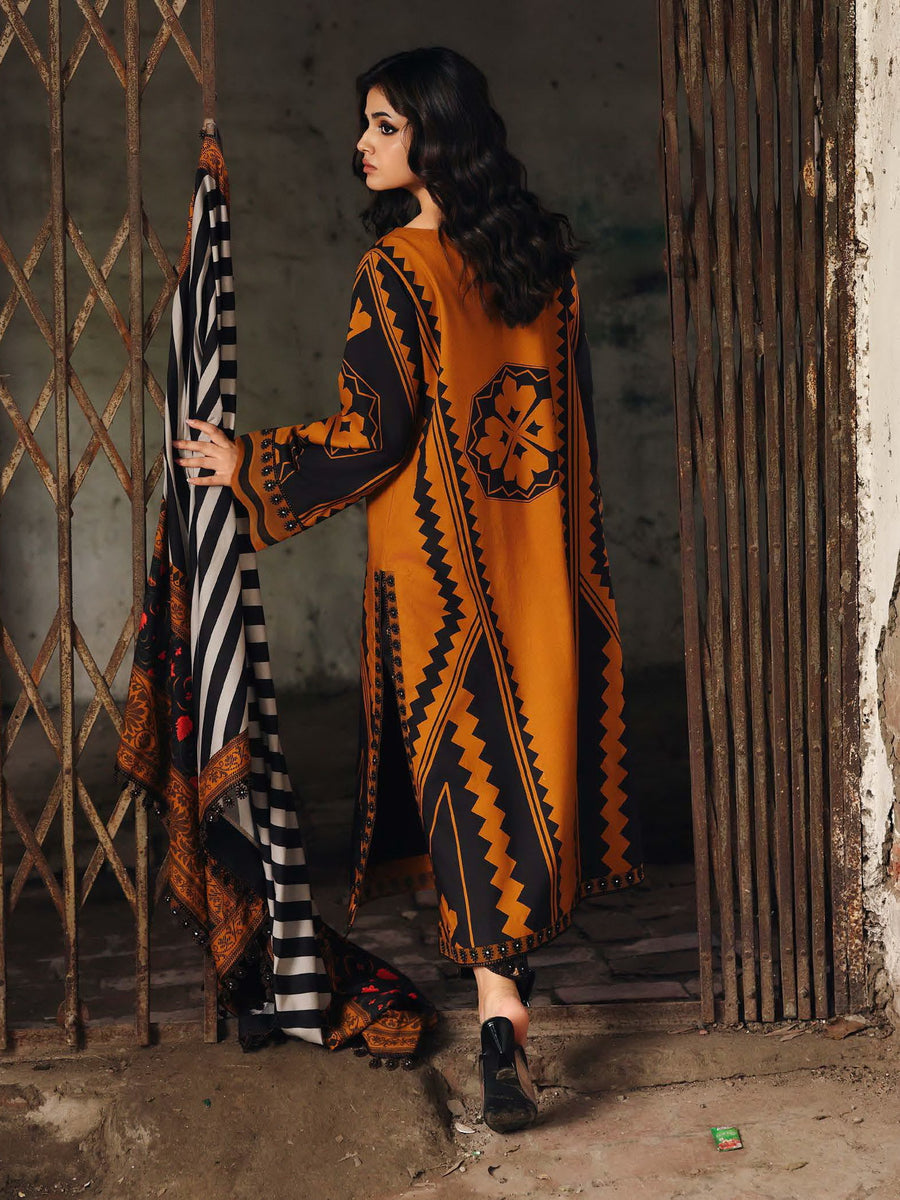Charizma Combination Vol-02 Embroidered Linen Unstitched 3Pc Suit CCW6-13
