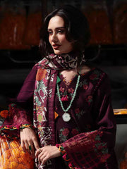 Charizma Poshima Embroidered Leather Unstitched 3Pc Suit PSW5-02