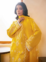 RajBari Parisa Premium Embroidered Lawn Unstitched 3Pc Suit D-03