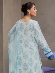 NUREH Signature Prints Unstitched Printed Lawn 3Pc Suit SP-158