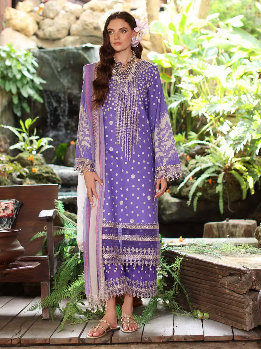 Charizma Aniq Vol-02 Embroidered Lawn Unstitched 3Pc Suit AN5-11