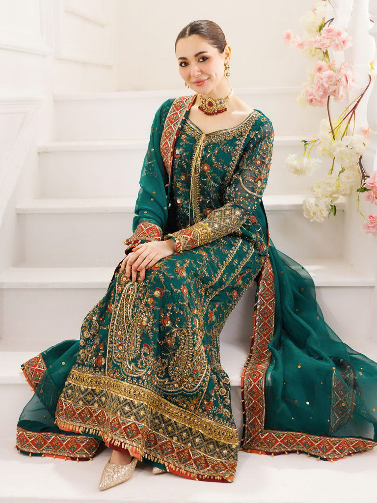 Dastan-E-Jashan by Charizma Embroidered Chiffon Suit Unstitched 3 Piece CR25DJ DJ5-04 - Formals Collection
