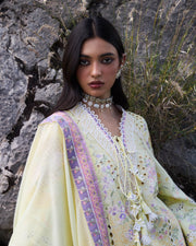 Suffuse by Sana Yasir Eid Lawn Unstitched Embroidered 3Pc Suit - TELYA