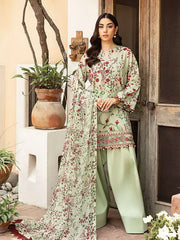 Maria.B M.Basics Embroidered Lawn Unstitched 3Pc Suit MB-CUS25-912B