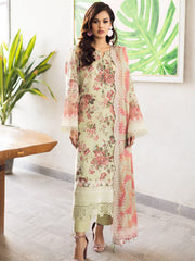 Riaz Arts Aafreen Embroidered Lawn Unstitched 3Pc Suit AF-164