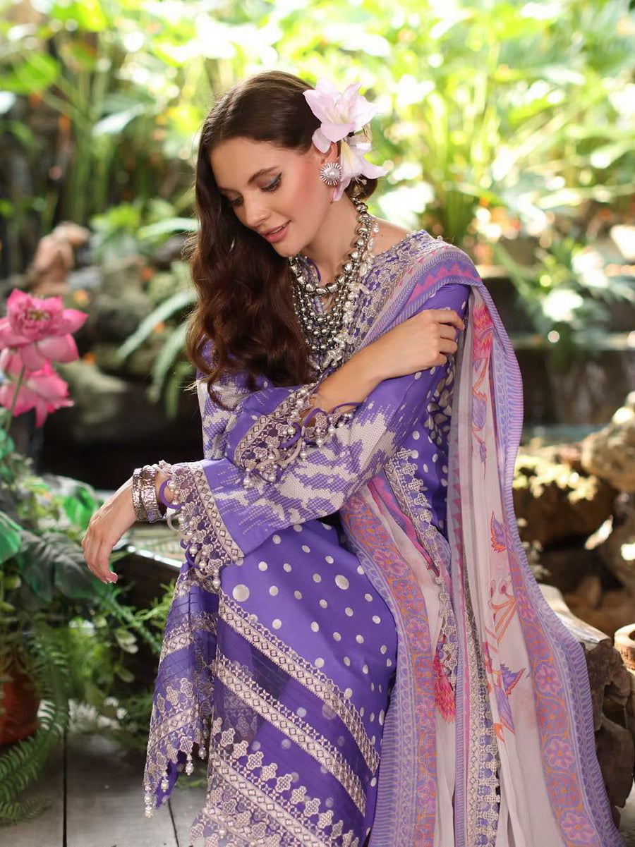 Charizma Aniq Vol-02 Embroidered Lawn Unstitched 3Pc Suit AN5-11